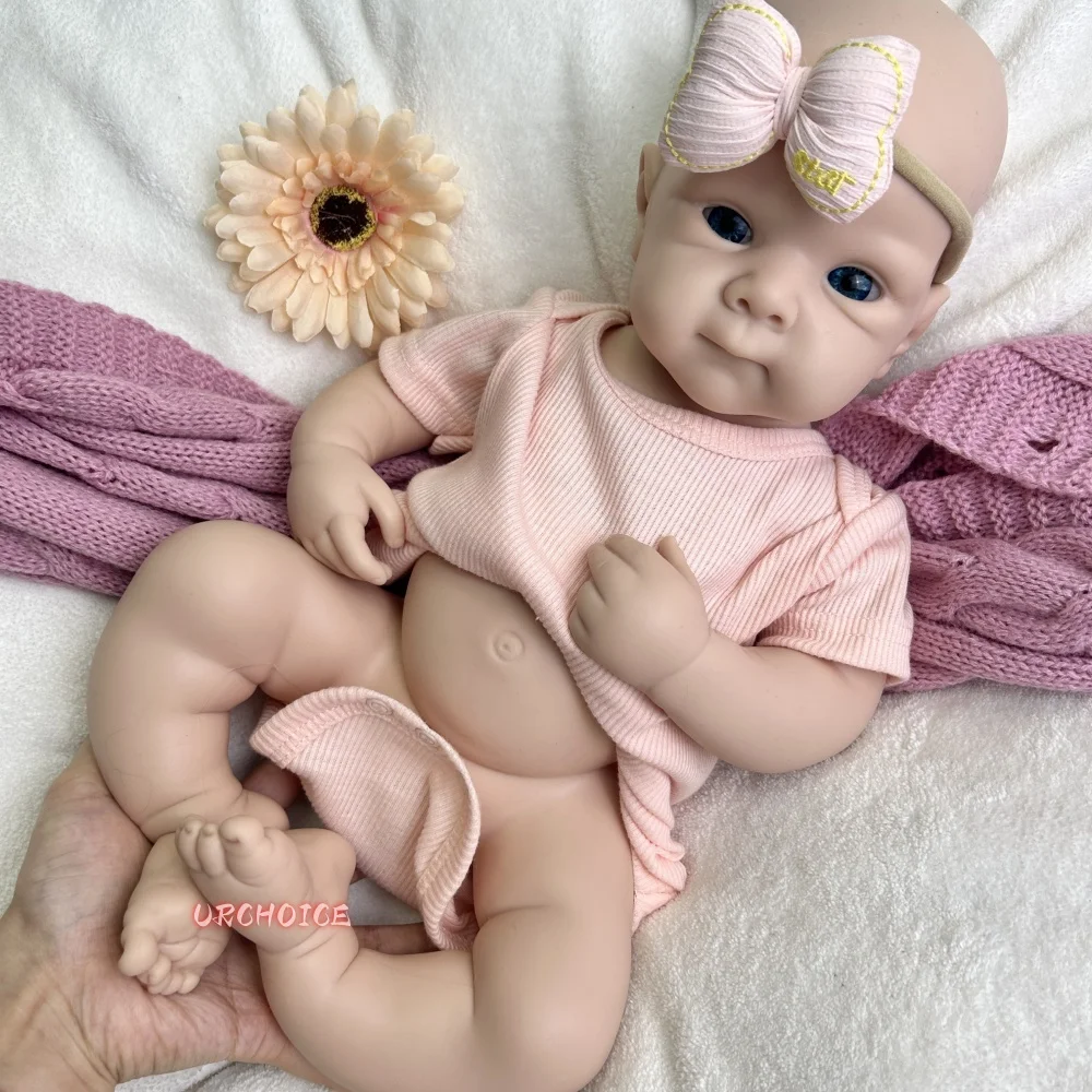 

48 см неокрашенная мягкая силиконовая пустая кукла Bettie для маленьких девочек, моющийся реалистичный подарок для коллекционера художника
