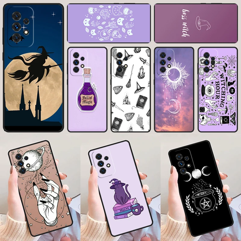 Witchcraft Witch Moon phone case For Samsung Galaxy A42 A31 A40 A51 A71 A32 A80 A91 A52 A72 A73 A20e A50 A70 A11 A12 Cover