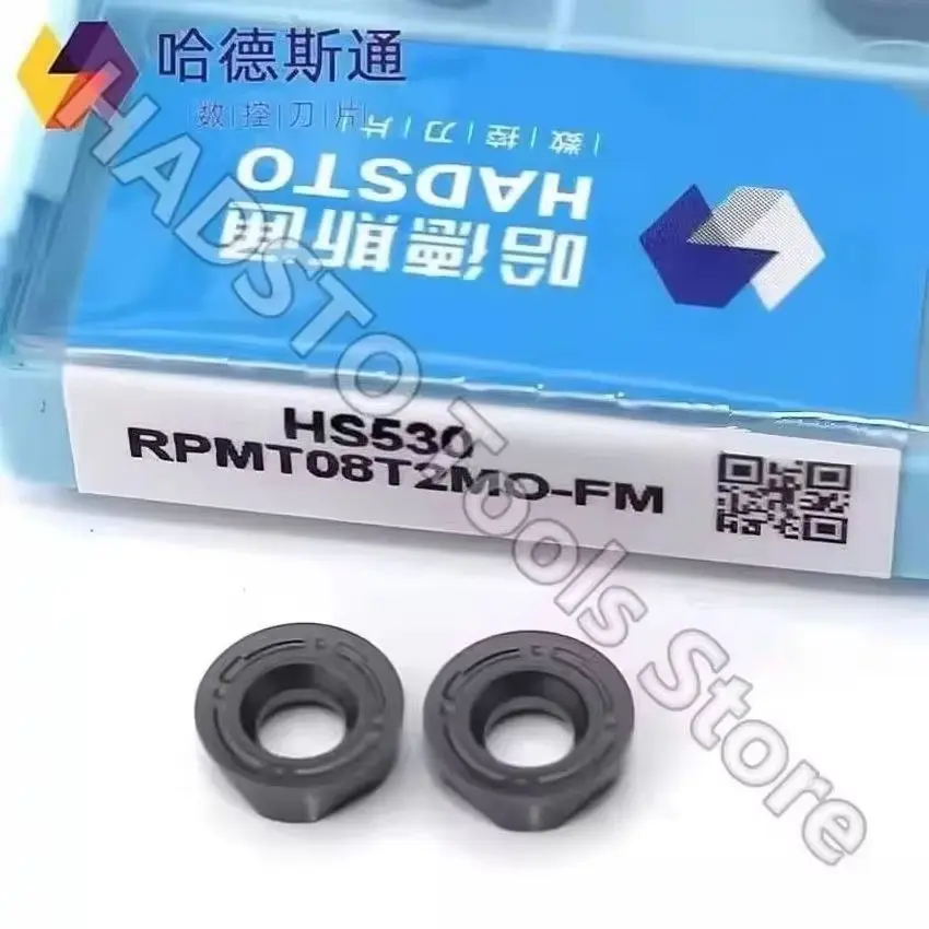 

RPMT08T2MO-FM HS530 RPMT08T2MO RPMT08T2 R4 HADSTO CNC carbide inserts Milling inserts For Stainless steel, Mild steel 10pcs/box