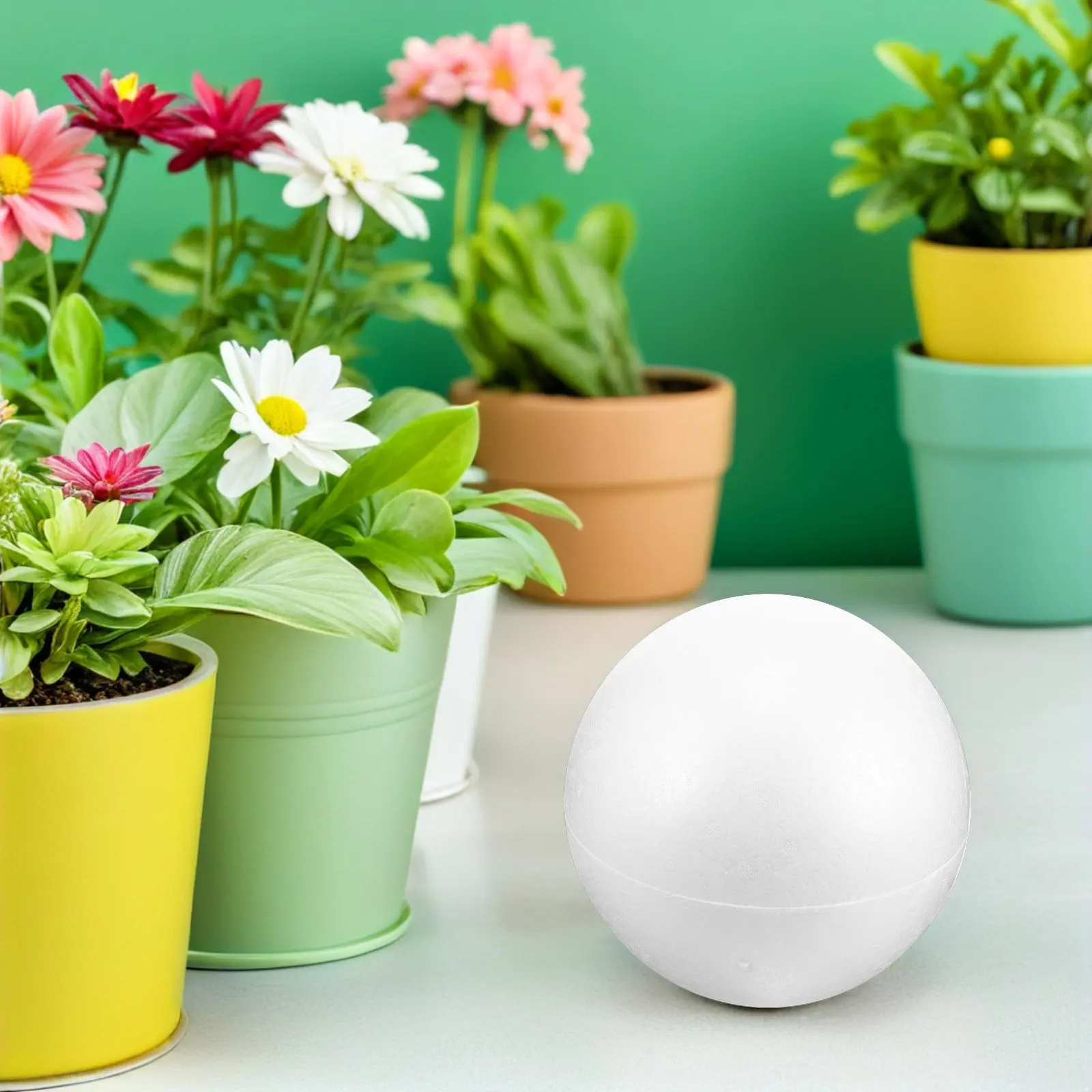 Large White Foam Ball Round Foam Sphere Smooth Surface for DIY Crafts Wedding Party Christmas Decoration Handmade Materials view 5