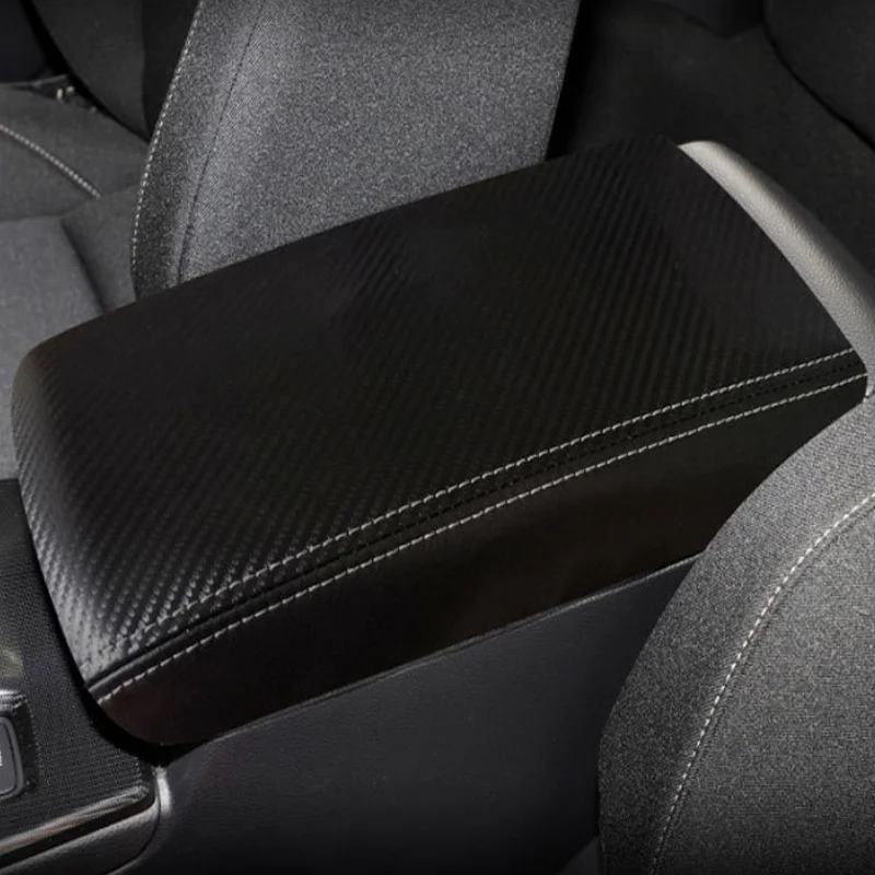 

BJMYCYY для Honda Civic 11th Gen 2022, защитный чехол из углеродного волокна из искусственной кожи для центрального подлокотника автомобиля