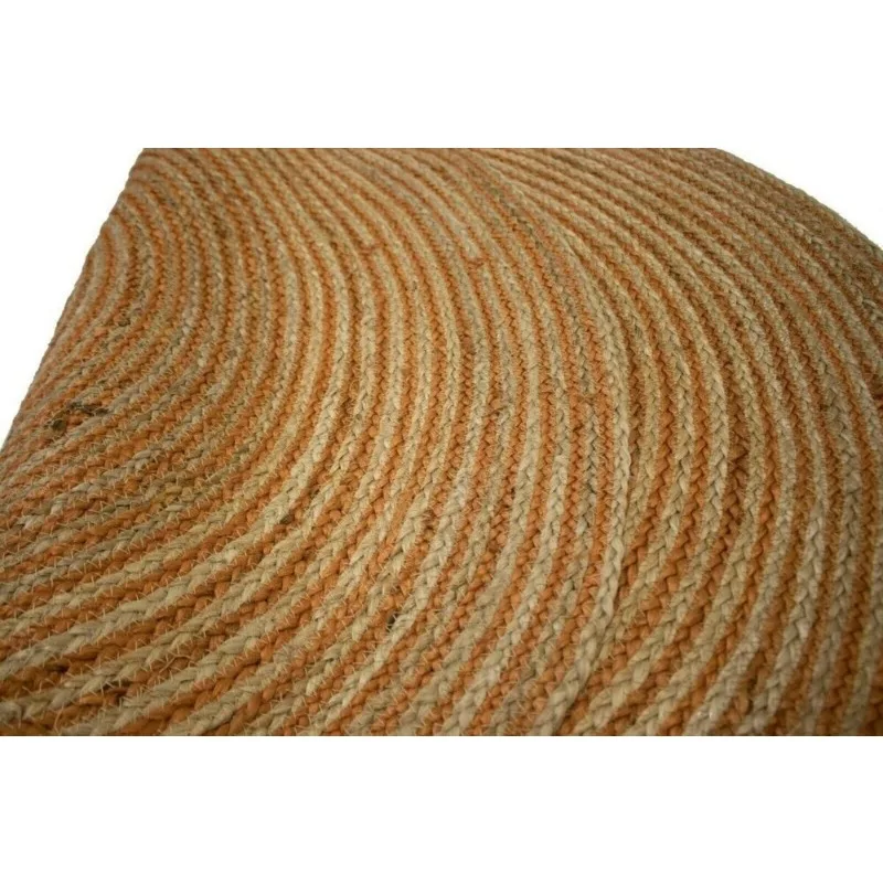 Round Rug 100% Natural Jute Handmade Braided Carpet Modern Living Area Room Rugs