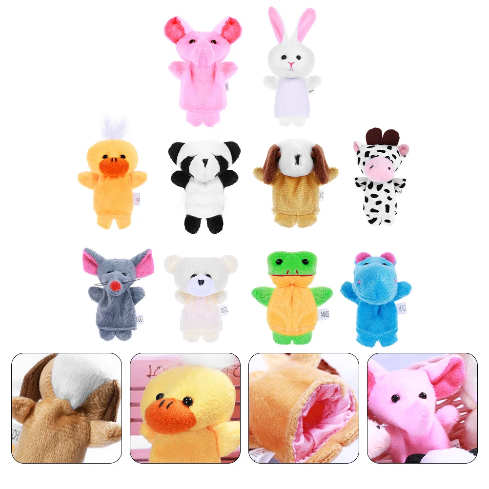 15 pçs animal dedo fantoche crianças brinquedo brinquedo crianças esponja de natal pai-filho bebê