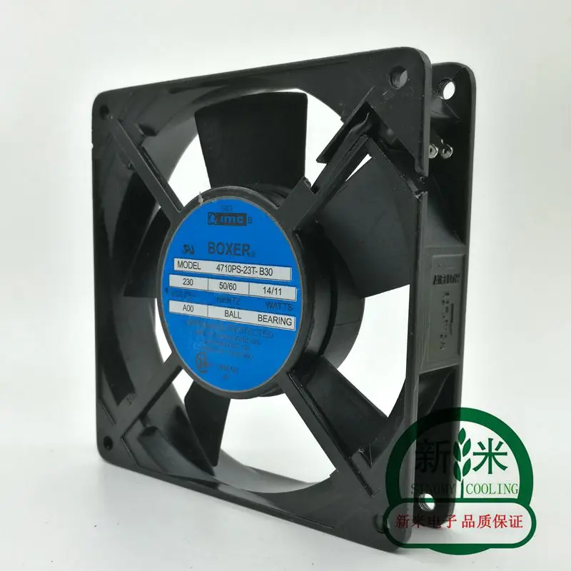 USED NMB-MAT NMB 4710PS-23T-B30 12025 12CM 230V 14/11W inserting piece aluminum cooling fan