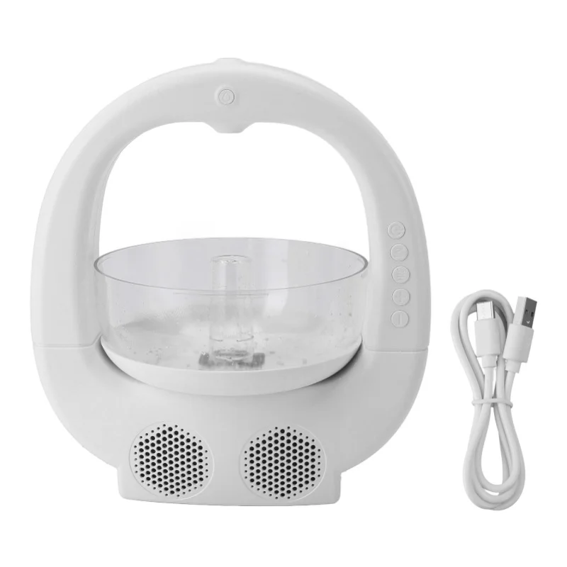 

Ultra Quiet Desktop Humidifier Cool Mist with Ambient Light Fish Tank and Bluetooth Speaker for Office Bedroom Nursery Noise