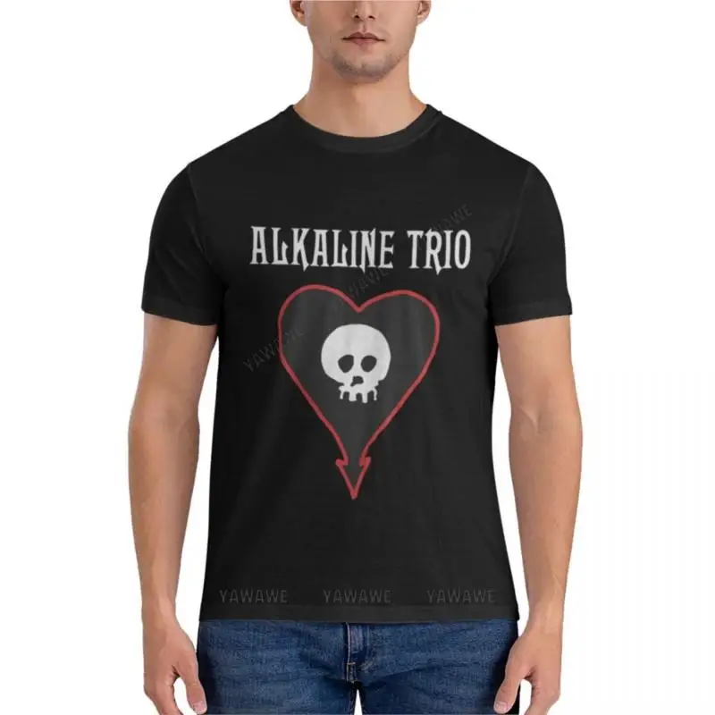 mens t-shirts cotton teeshirt alkaline trio music band logo Classic T-Shirt men's short sleeve t shirts graphic t shirt