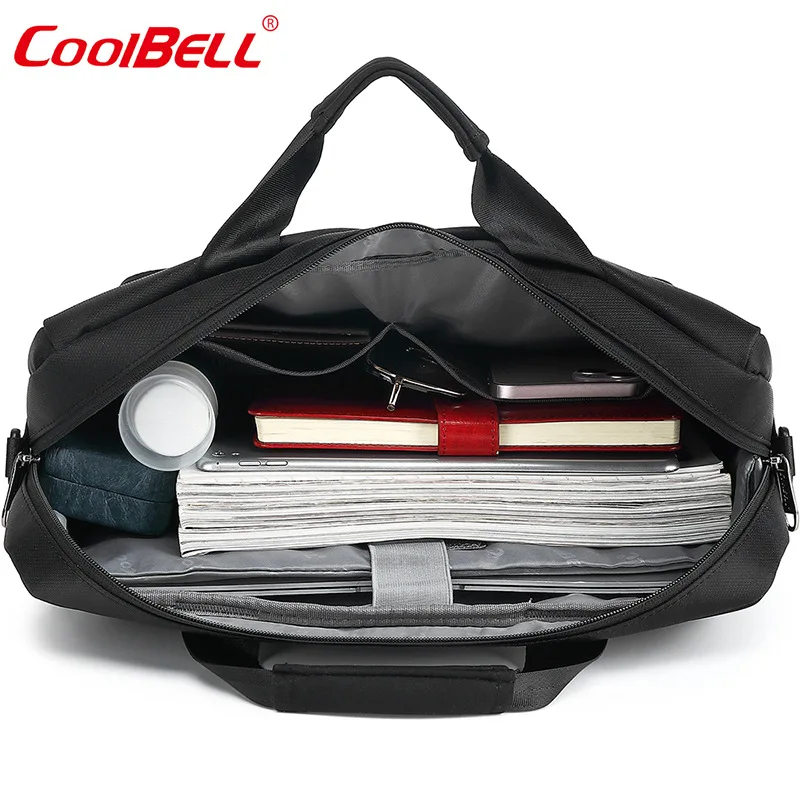 Business laptop bag, men's single shoulder simple and stylish large capacity crossbody bag