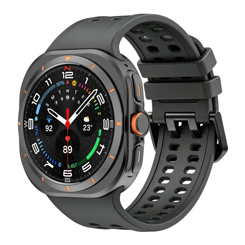 Armband für Samsung Galaxy Watch Ultra 2, 47mm Sport-Silikon-Ersatzarmband, atmungsaktives Armband, Galaxy Watch 2026 Ultra Zubehör – Detail 25