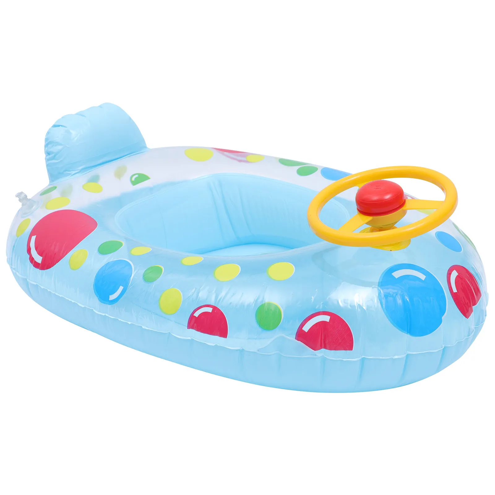 Inflatable Baby Swimming Ring for 4-6 Year Thick PVC Material Stable Handle Design Leak Resistant Air Retention Summer Pool