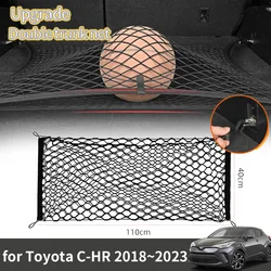 For Toyota C-HR CHR C HR 2018 2019 2020 2021 2022 2023 Accessories Boot Trunk Net Elastic Upgraded Auto Double Storage Organizer