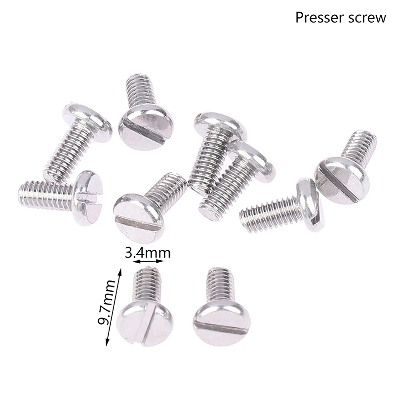 10Pcs Needle Clamp Set Screw And Thumb/Foot Screw Needle Plate Screw For Single Needle Industrial Sewing Machines Presser Foot