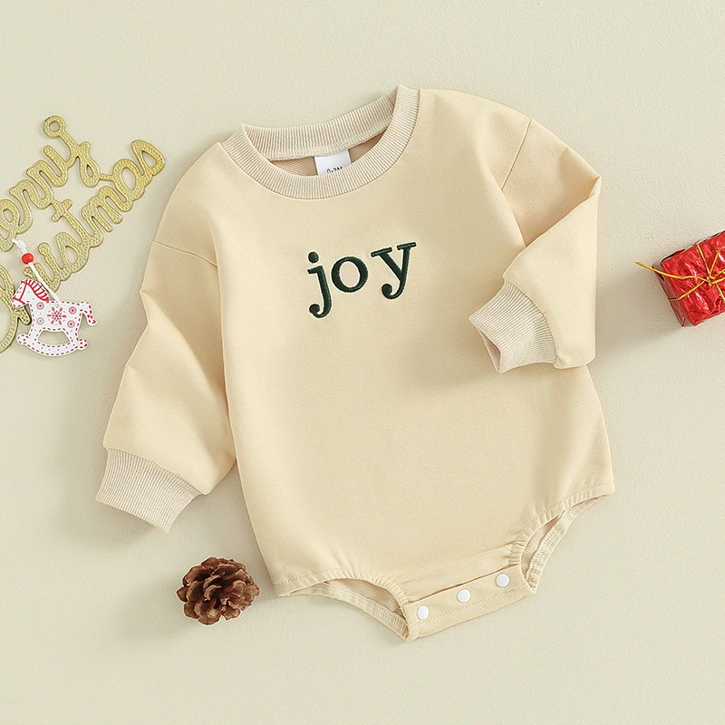 

Infant Holiday Jumpsuit Cozy Winter with Festive Embroidered Design for Baby Boys and Girls Christmas Outfit