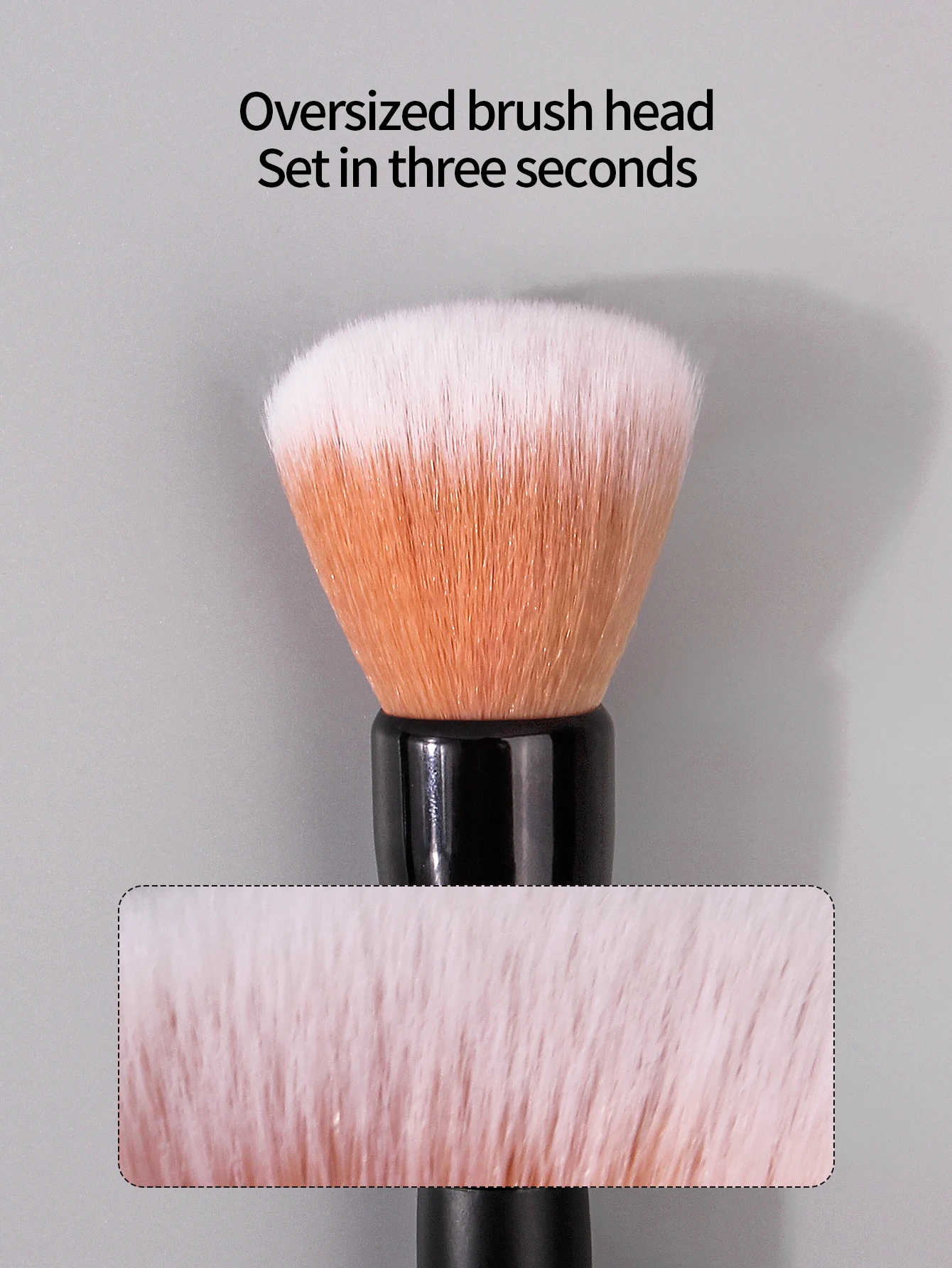 1 piece of wooden handle soft powder brush blush brush contactor brush multi-functional facial makeup brush tool
