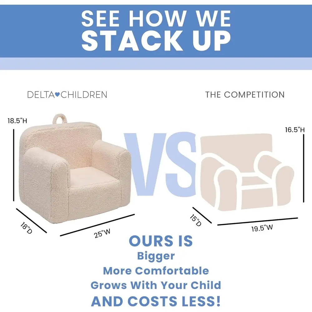 Cream Cozee Upholstered Sherpa Chair