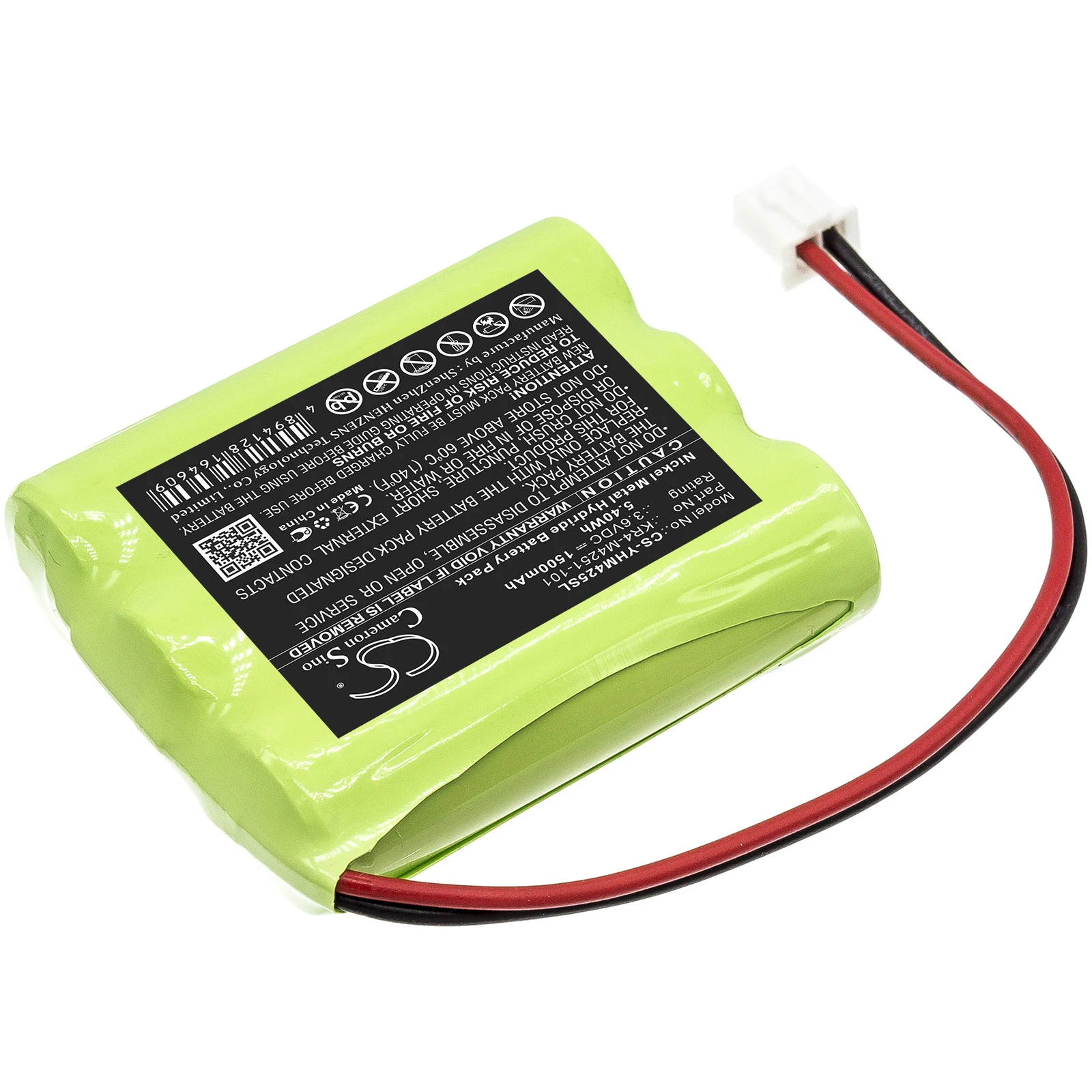 Ni-MH PLC Battery for Yamaha,3.6V,1500mAh,KR4-M4251-101