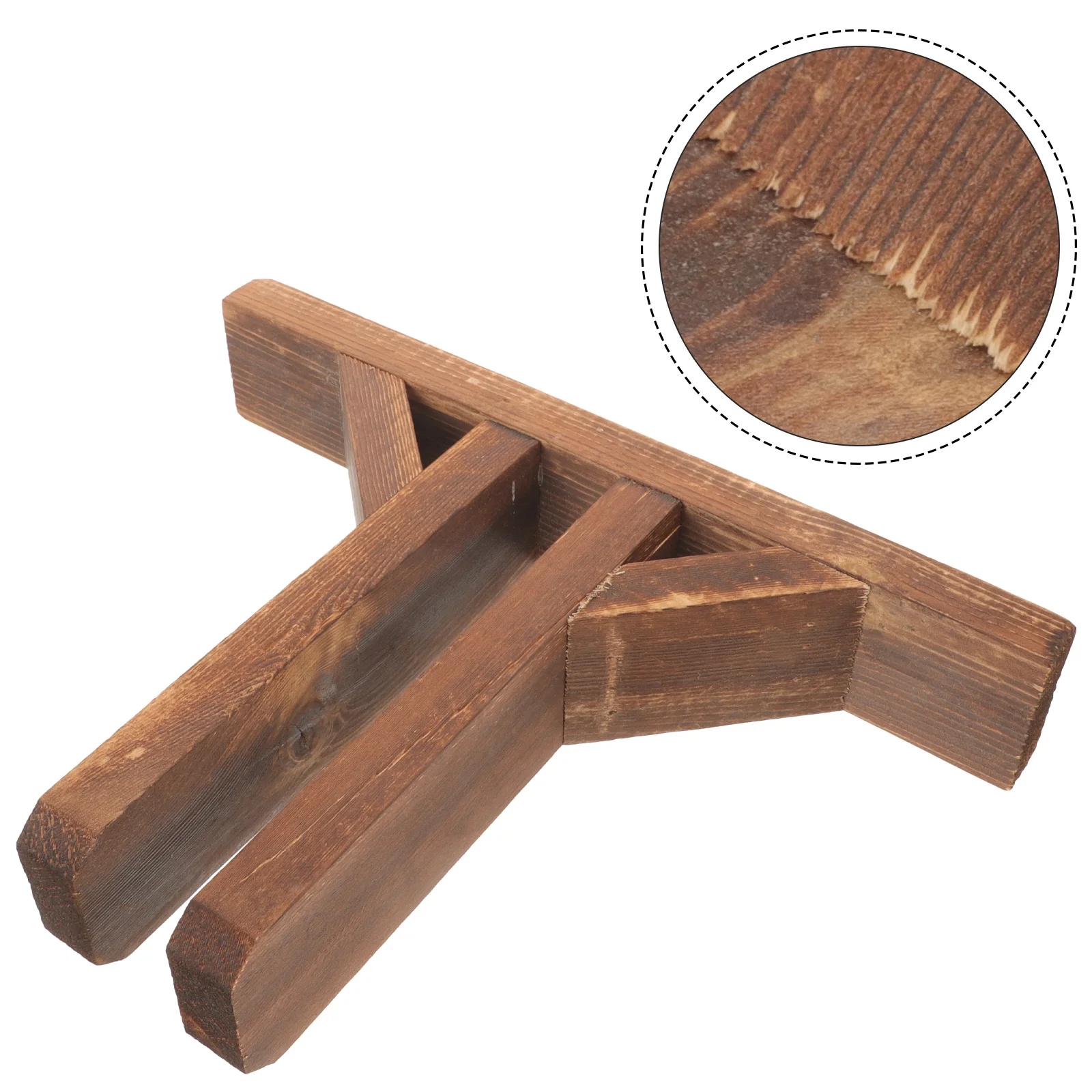 

Solid Wood Screen Base Thickened Room Divider Stand Detachable Stable Wooden Fence Base for Home Patio Garden Privacy Screen