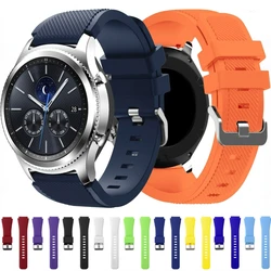 Pulseira de silicone para Samsung Gear, Pulseira desportiva, Huawei Watch GT, Pulseira Amazfit GTR, S3 Classic, Frontier, 3, 45mm, 22mm