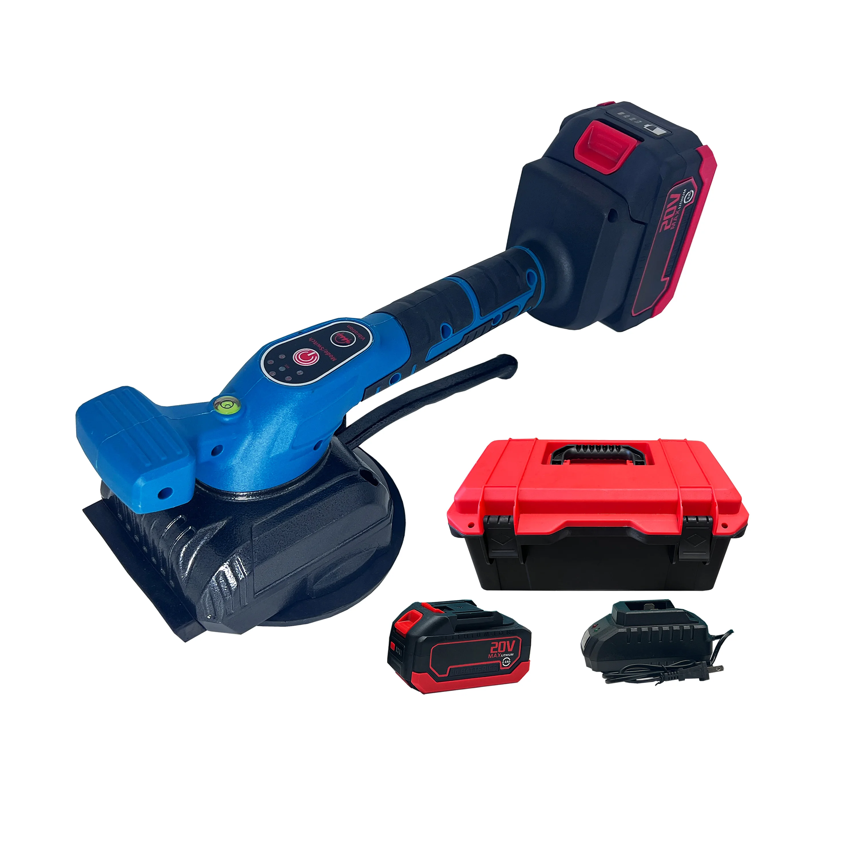 Rechargeable Tiling Vibrator Intelligent Lithium Battery Level Paver Machine Electric Tile Applicator Ceramic Tile Laying Tools