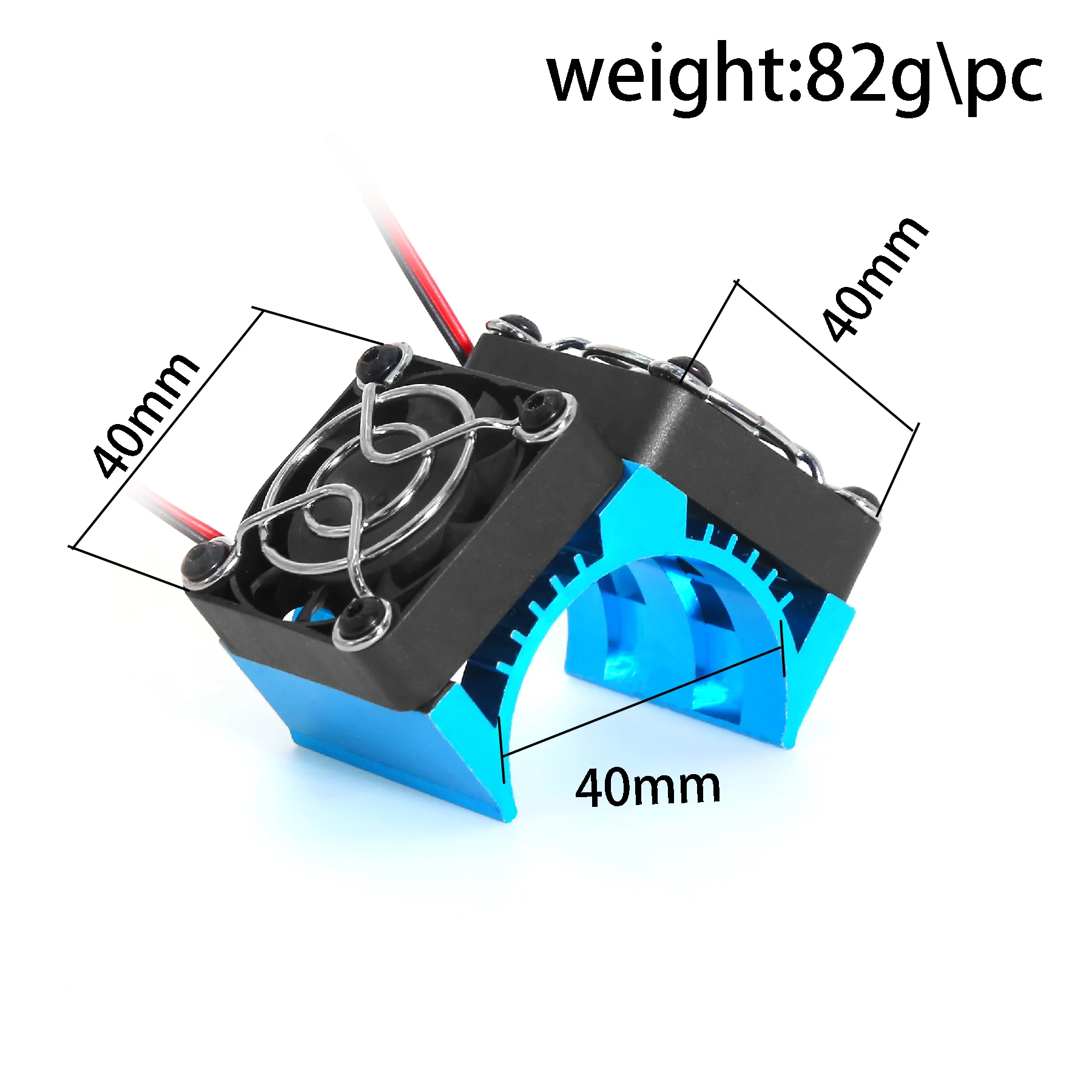 RED SPIDER Motor Heatsink Dual  Fan 40-42mm Compatible with 1/7 1/8 Arrma Traxxas RC Car Fit 4068 4074 4082 4268 4274 Motors