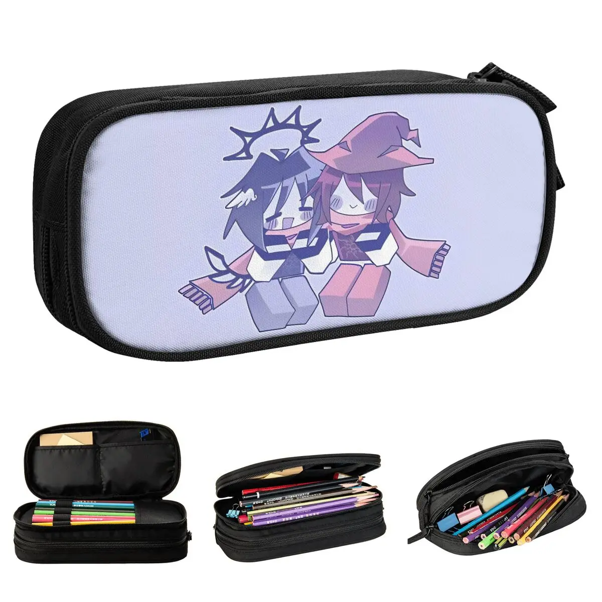 Fun Azuretime Anime Pencil Cases Azure Two Time Forsaken Pencil Box Pen for Student Large Storage Bag School Supplies Stationery