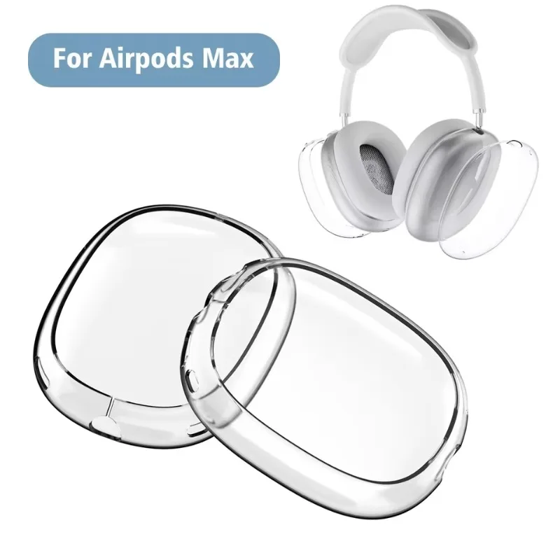 

For AirPods Max Transparent Case Soft TPU Anti-Scratch Sleeve Protective Cases For AirPods Max Headphone Protector Accessories