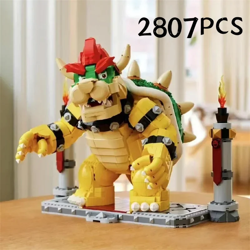 2025 NEW 2807PCS Mari The Mighty Bowser Building Blocks Bricks Boys Birthday  Girls Toys Compatible 71411