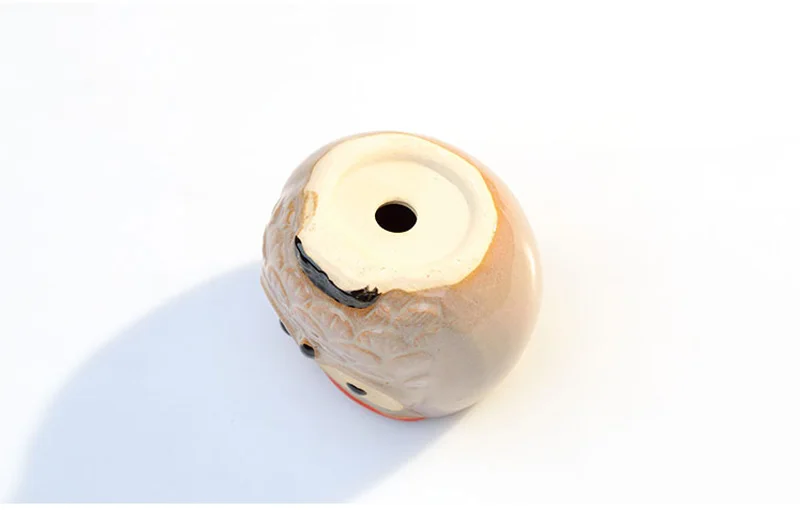 Vasi per Piante grasse a Forma di Gufo, in Ceramica, con Foro di drenaggio, per casa, Ufficio, scrivania, Giardino, Idea Regalo