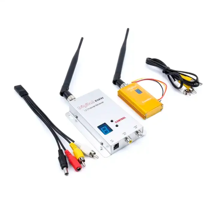 2023 heiße Verkäufe 1,2 GHz 1,2g 8ch 1500mw drahtlos av Audio Video Daten verbindung Definition Sender & Empfänger fpv Quadcopter