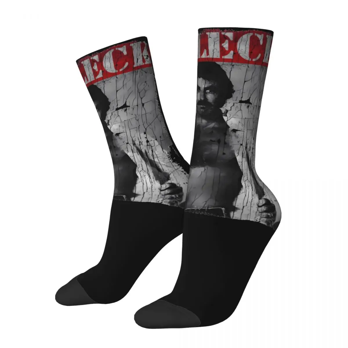 Happy Funny Women Socks Vintage Tom Selleck Accessories Cute 80s 90s Movies Graphic Sock All Season