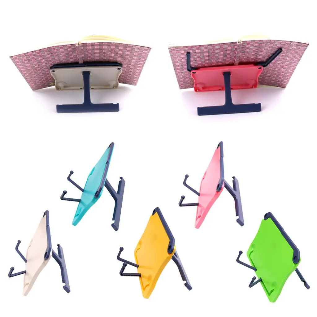 Sheet Music Stand Plastic Adjustable Folding Book Holder Desktop Tabletop Bracket for Students and Musicians