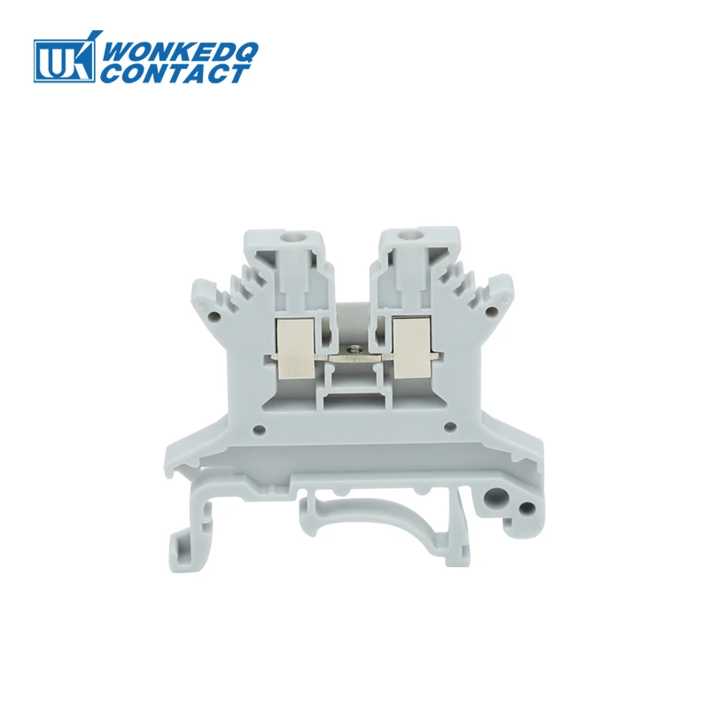 10Pcs UK1.5N UK 1.5 Screw Feed-through Universal Plug 2-Connductor Wire Electrical Connector DIN Rail Terminal Block UK 1.5mm²