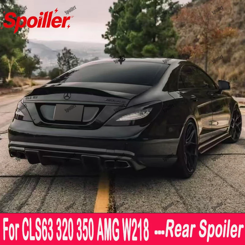 

For Mercedes-Benz CLS W218 R/PSM/GT/AMG Style Carbon Fiber Rear Spoiler Trunk Wing 2011-2017