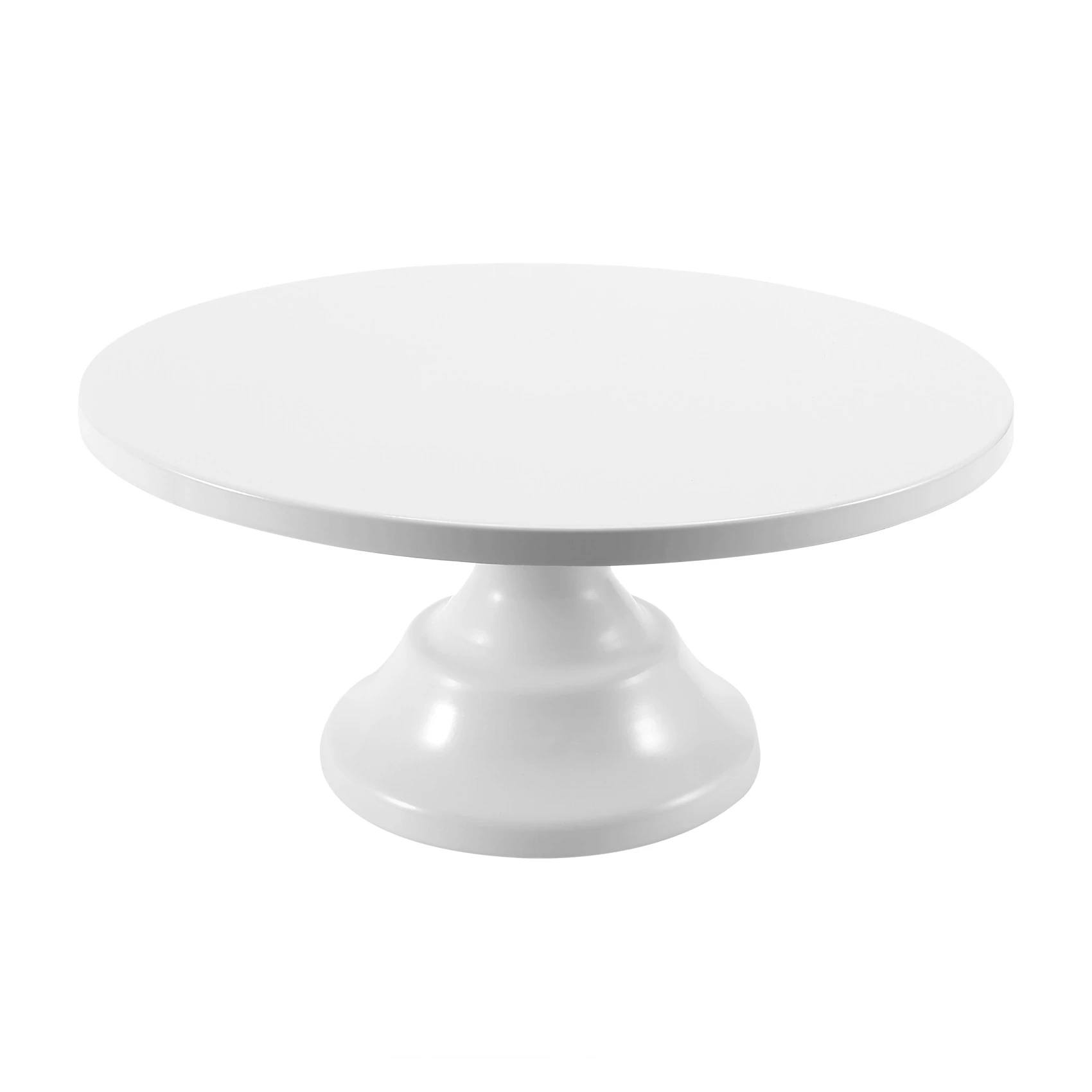 

12 Inch Iron Round Cake Stand Cake Plate Pedestal Dessert Holder Wedding Birthday Party-WhiteAB13