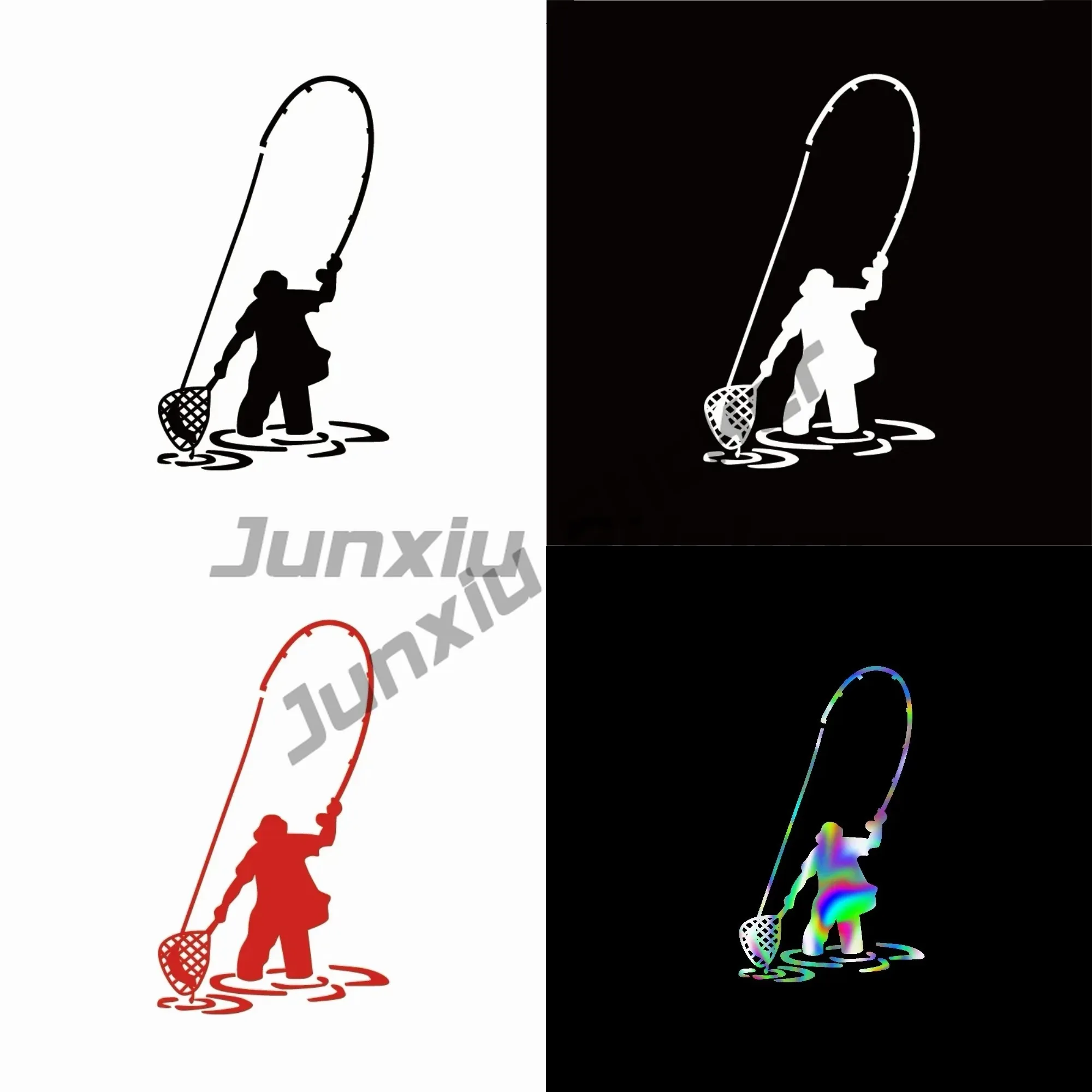 

Car Sticker Creative Fly Fishing Fisherman Trout Funny Car Motorbike Exterior Accessories Waterproof Vinyl Decal