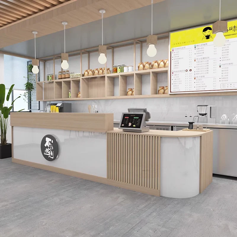 

Modern Office Reception Desk Counter Italian Trendy Aesthetic Wood Reception Desk Counter Beauty Decorations Salon Furniture