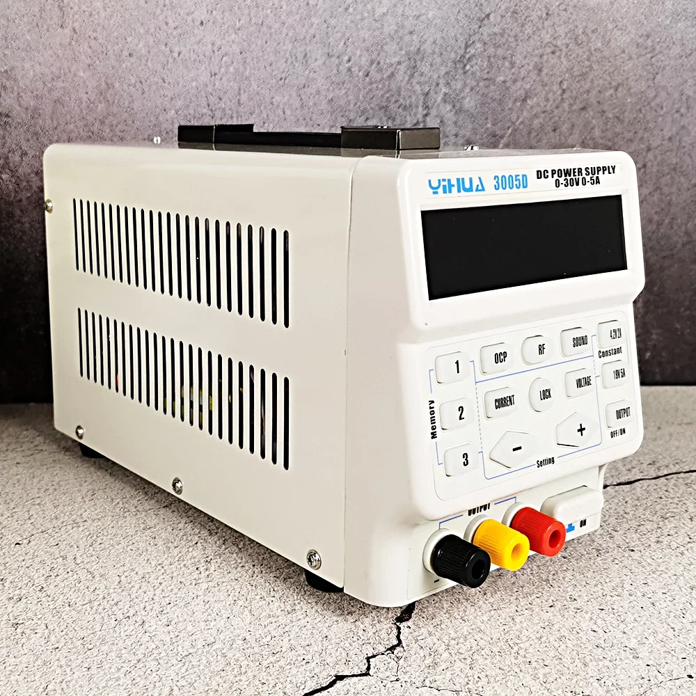 

Portable Digital Lab PSU YIHUA 3005D 150W 30V 5A with Lock Function LCD Display