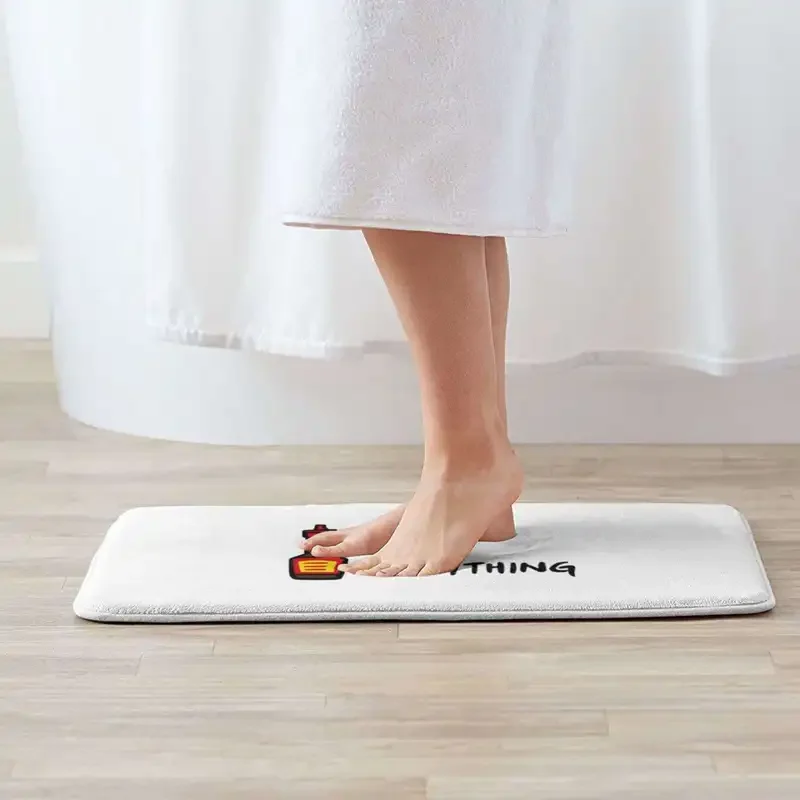 LK01 Maggi On Everything Cojín suave Alfombra para el hogar Alfombra para puerta Alfombra para automóvil Salsa Asiática Europea Comida Cocinero Chef Salado Yummy) 4 (v