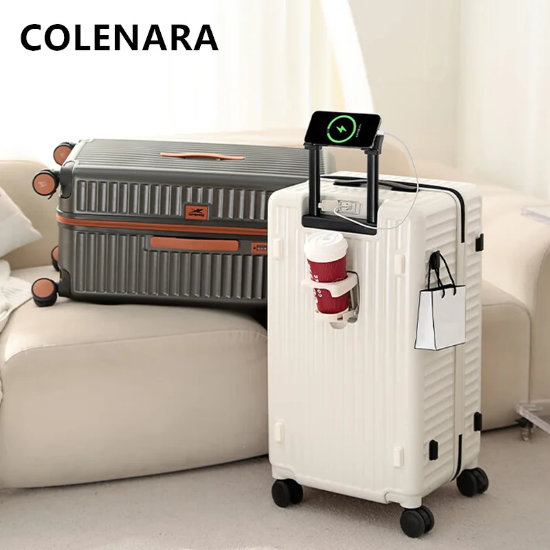 COLENARA Suitcase on Wheels 20 Inch Men's Boarding Case 24