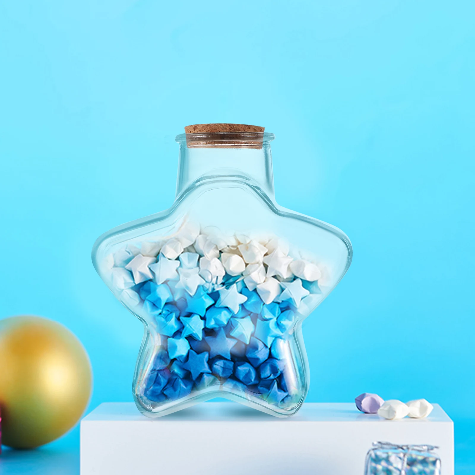 

1pcs Origami Lucky Paper Strips Rainbow Colorful Star Folding Paper For Room Decoration Birthday Gift Wish Bottle Set