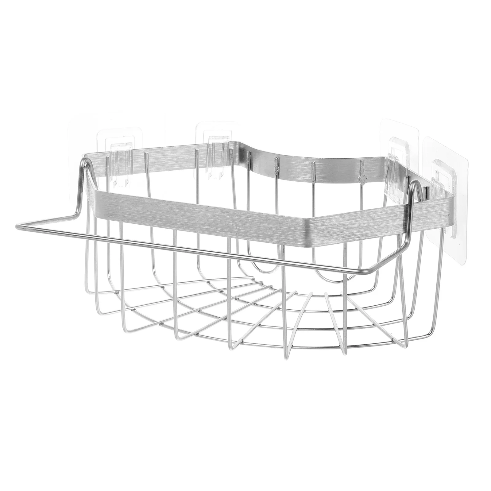 

Sink Corner Sponge Holder Stainless Steel Draining Rack Kitchen Sponge Stand Dish Rag Holder Kitchen Storage Organizer Basket