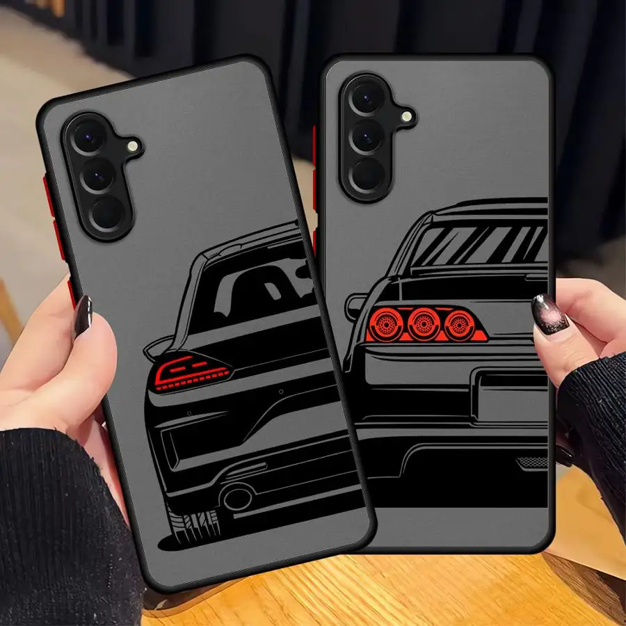 Luxury Cool Car Case for Samsung Galaxy A34 A54 A24 A35 A36 A73 A25 A26 A53 A52 A56 A22 A21s Back Phone Cover