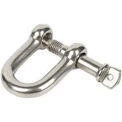 1/2PCS M4/5/6/8/10/12/14 304 Stainless Steel D-type Shackle Bow U-type High-Strength Lifting Ring Buckle Connection Fixed Chain