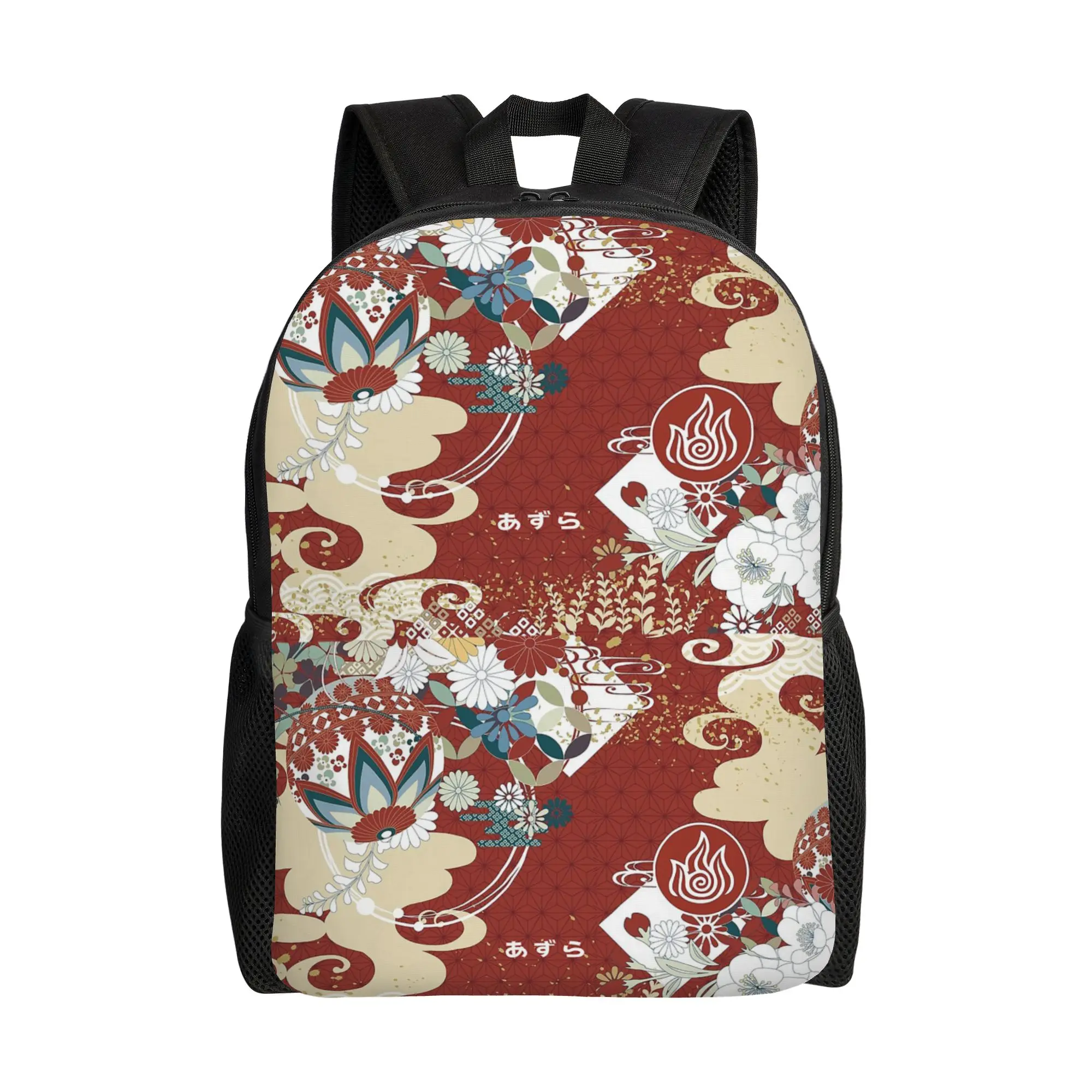 Fire Nation Azula Backpack for Men Women Cool Student Work Daypack Avatars Airbende Anime College Shoulder Bag Gift