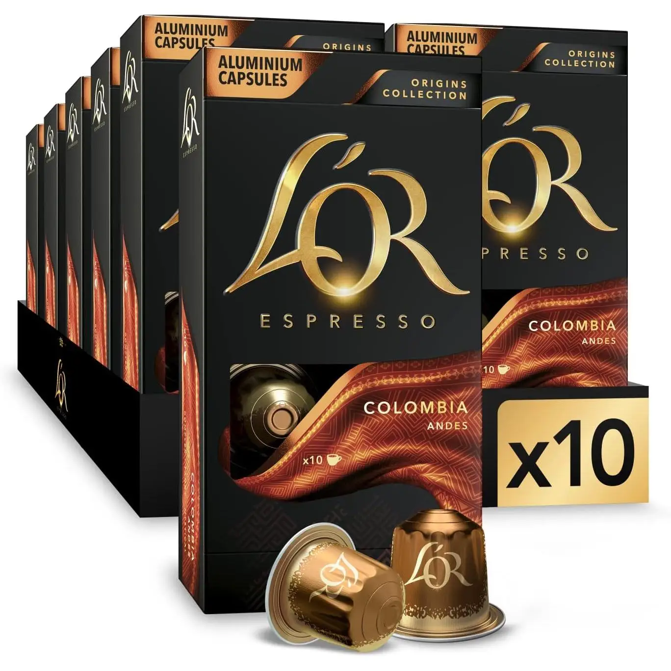 Capsula coffee LÓR NESPRESSO pack 10 boxes of 10 units per box