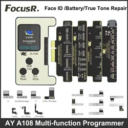 AY A108 Dot Matrix Recovery Programmer Flex Cable No Soldering For iPhone Xs 11 12 13 14 Pro Max Battery TrueTone FaceID Repair