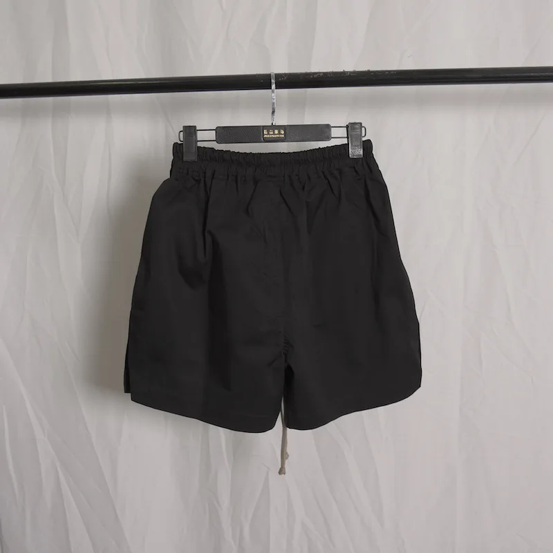 HKSH Summer RO Punk Fashion Dark Capris Woven Half-Length Pants Split Legs Personalized Zipper Men's Beach Casual Shorts HK20992