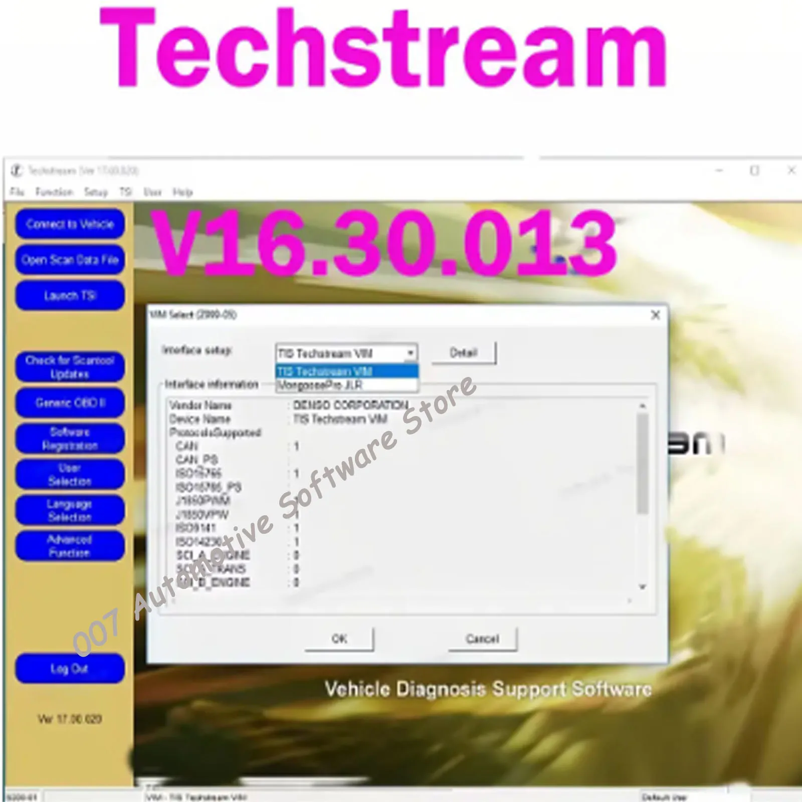 2025  Techstream V16.30.013 scan tool for Toyota Lexus and Scion diagnose customer setting programming ECM/ECU reprogrammin