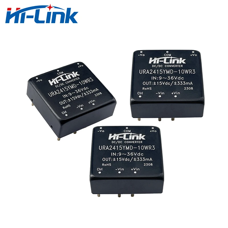 Hi-Link New Mini URA2415YMD-10WR3 10W 24V to 15V 333mA DC DC Converter Power Supply Module High Efficiency Smart Electronic