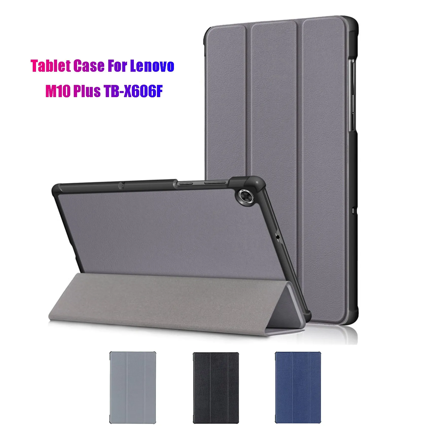 Tablet Case for Lenovo M10 Plus TB-X606F 10.3 Inch Flip Leather Case PU Leather Case Tablet Stand