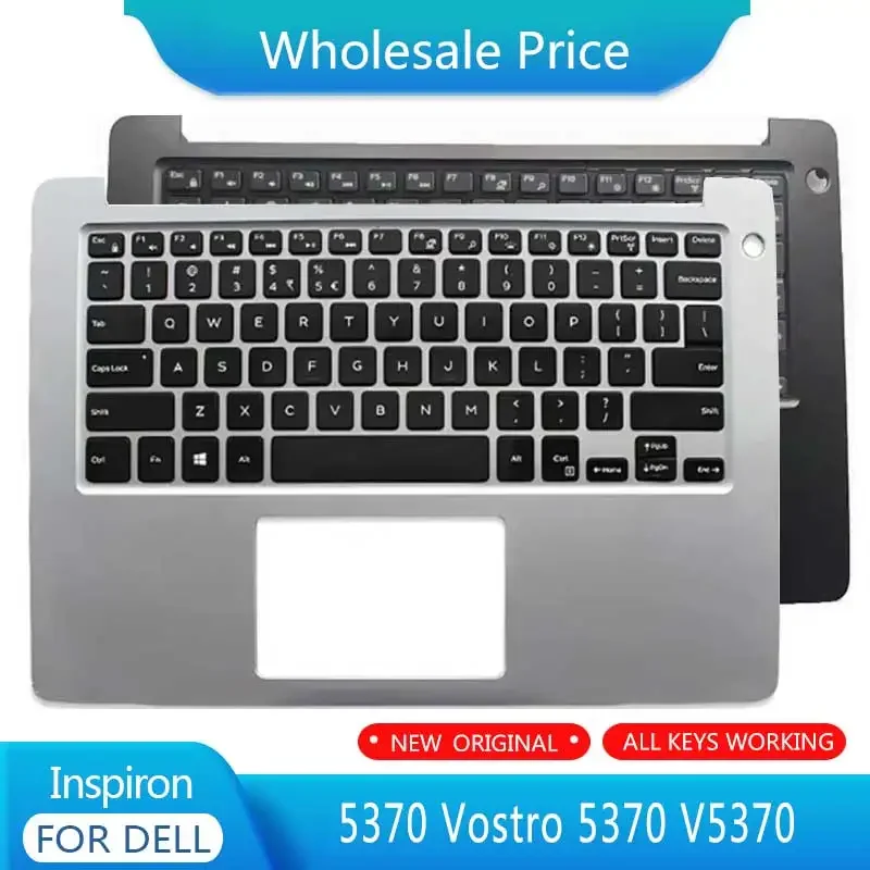 

New Laptop Case For Inspiron 5370 Vostro 5370 V5370 Palmrest Upper Case C Cover Shell With US Backlit Keyboard